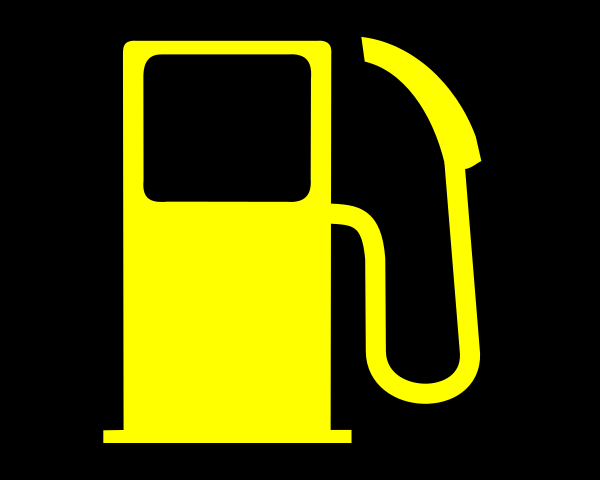 kontrolki w samochodzie pomarańczowe - rezerwa paliwa