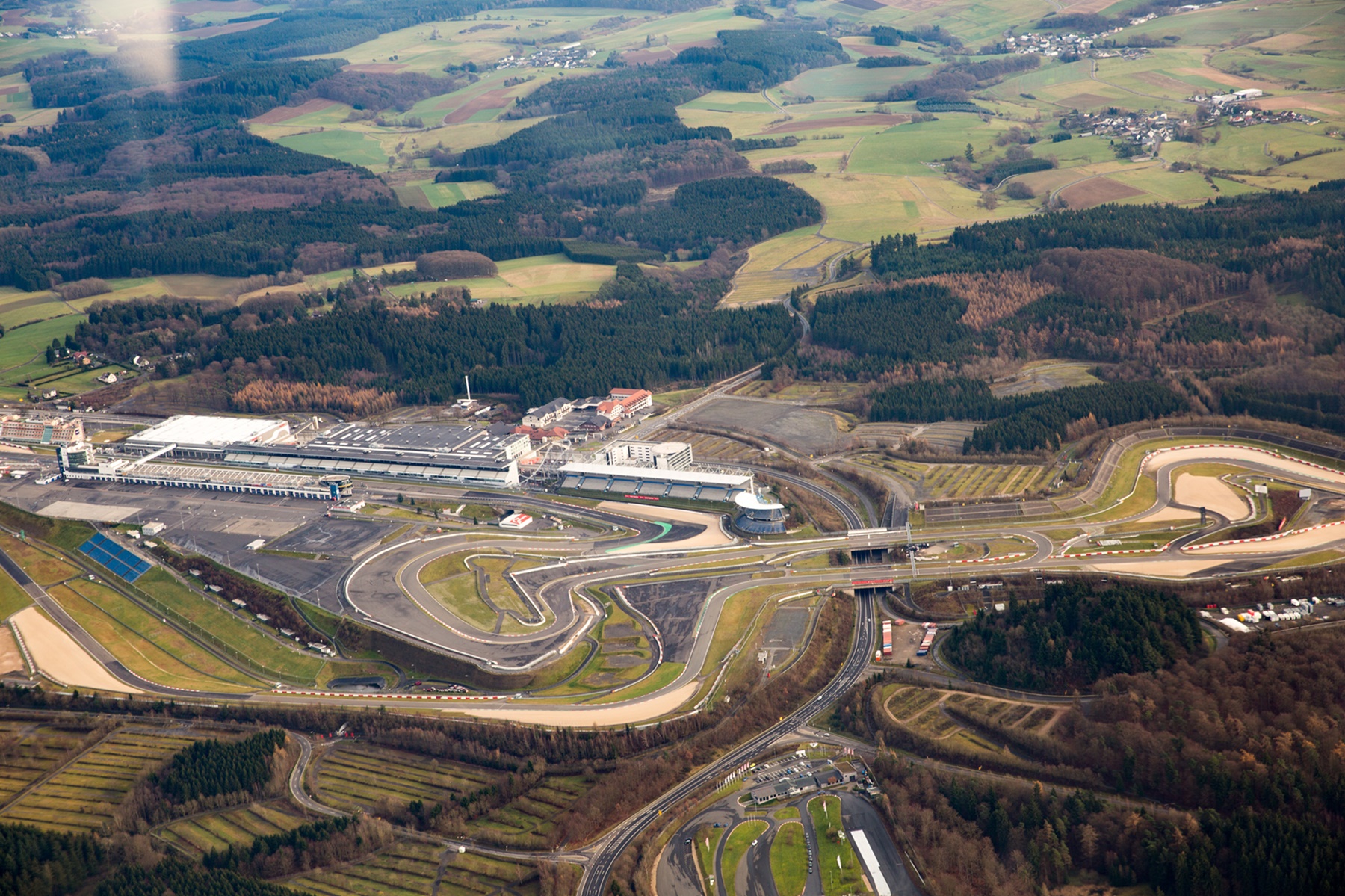 Tor Nürburgring z lotu ptaka